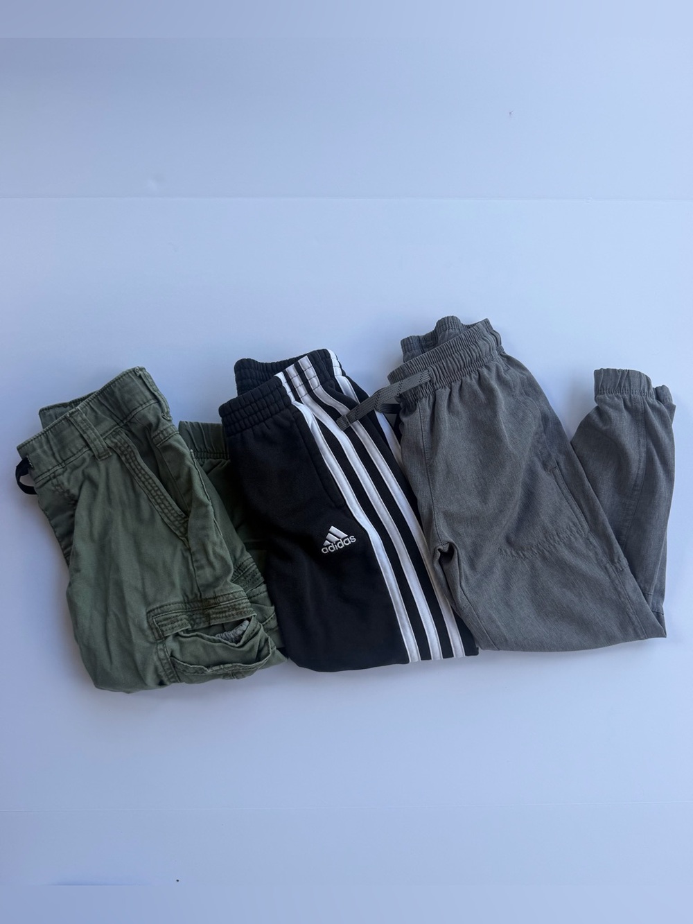 Boys Size 4 Pants Lot of 3 | Wrangler Adidas N Athletic Joggers Cargo Pants